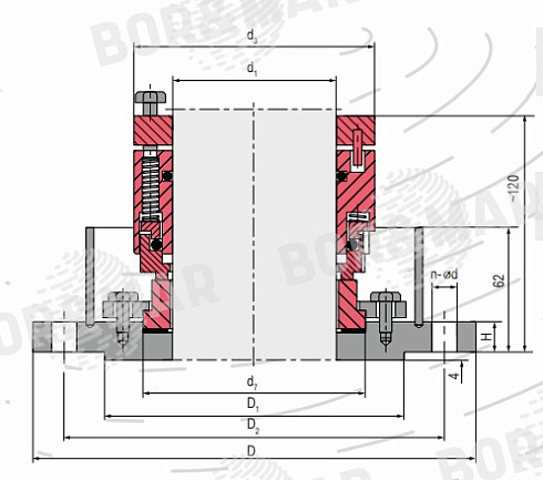 Торцевое уплотнение MS204 в Челябинске фото