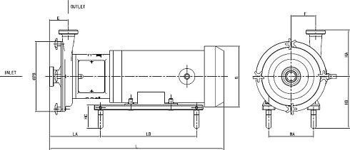 Центробежный насос SLX40-2